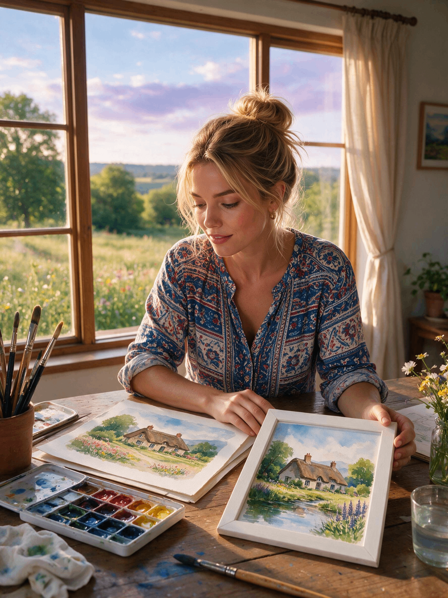 LARA QUEST — aquarelle champêtre